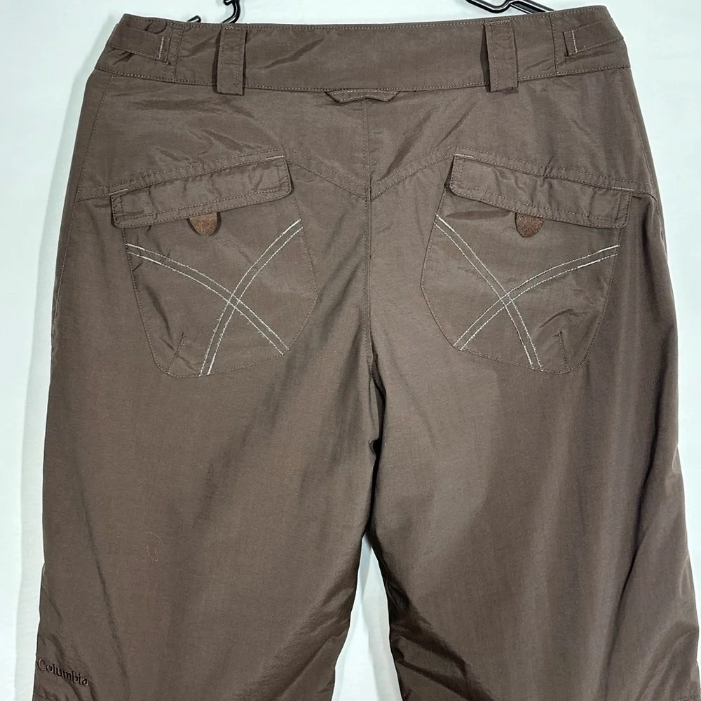 #2697 Columbia Youth Convert Ski Snowboard Snow Pants Size 14/16 Brown